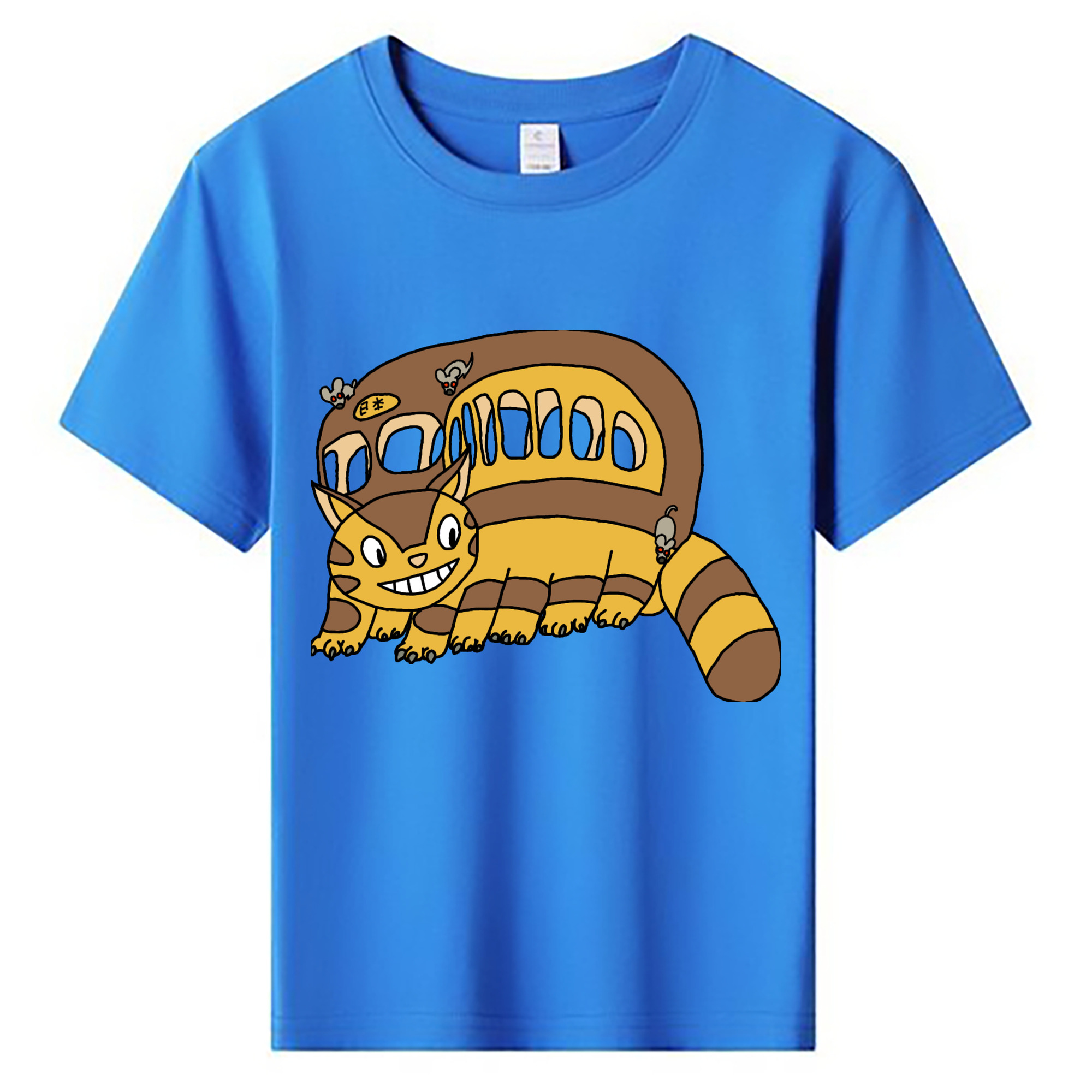 （画像用） となりのトトロ 草壁メイ 草壁サツキ My Neighbor Totoro Satsuki Kusakabe Mei Kusakabe 綿100％キッズTシャツ（フロントプリント）